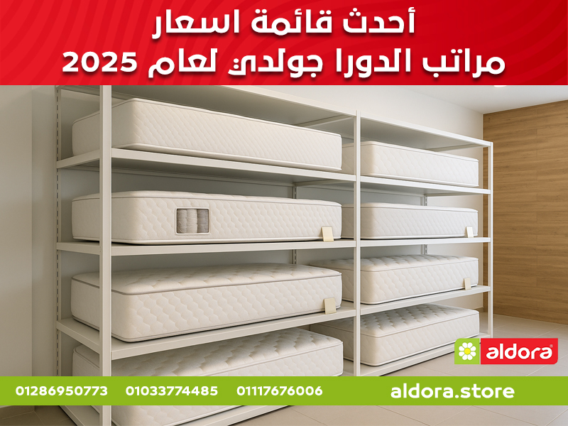 أحدث قائمة اسعار مراتب الدورا جولدي لعام 2025