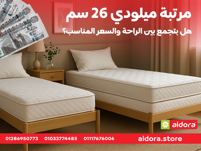 مرتبة ميلودي 26 سم: هل بتجمع بين الراحة والسعر المناسب؟