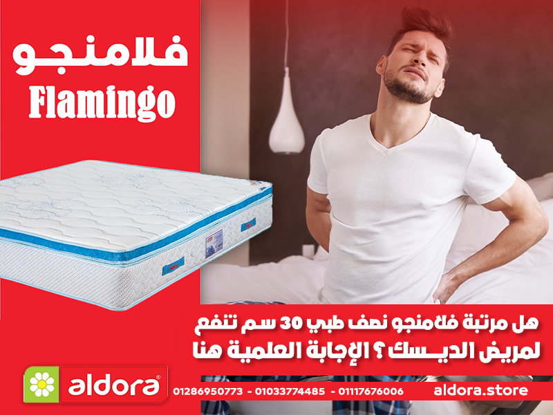 هل مرتبة فلامنجو نصف طبي 30 سم تنفع لمريض الديسك؟ الإجابة العلمية هنا